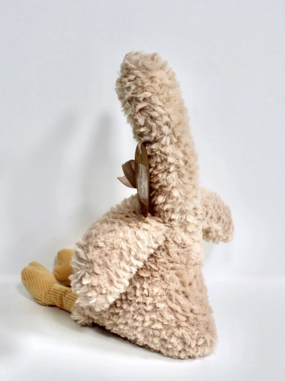 Linzy Toys Luxe Pals Brown Goose Plush Stuffed Animal with Brown Bow 12